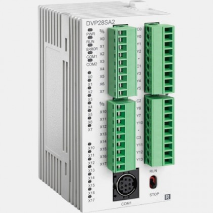 Sterownik PLC 16 wejść binarnych i 12 wyjść przekaźnikowych DVP28SA211R Delta Electronics